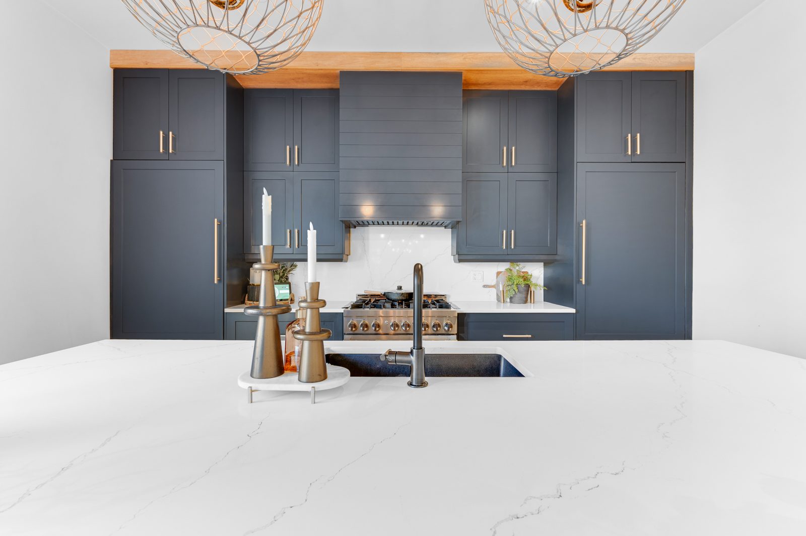 Kitchen range wall
