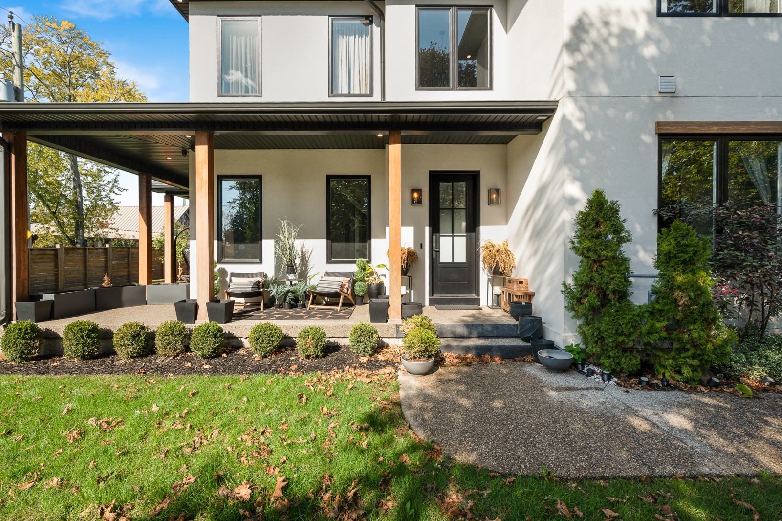 Covered front porch
