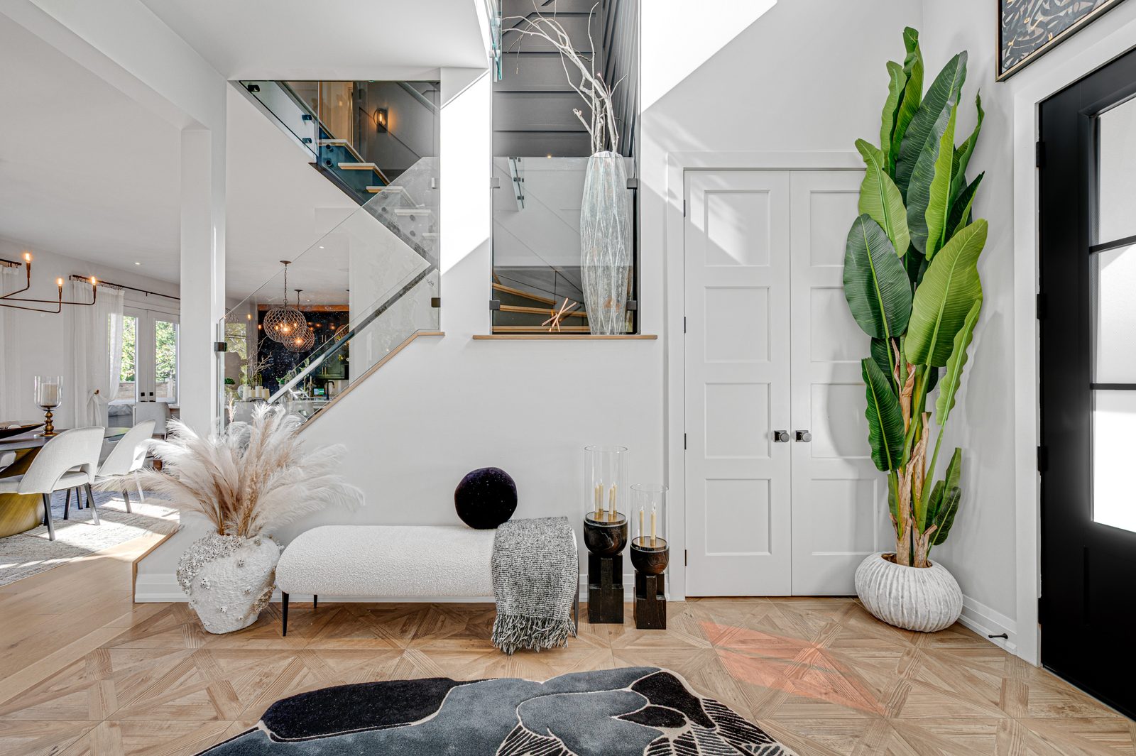 Staircase and foyer